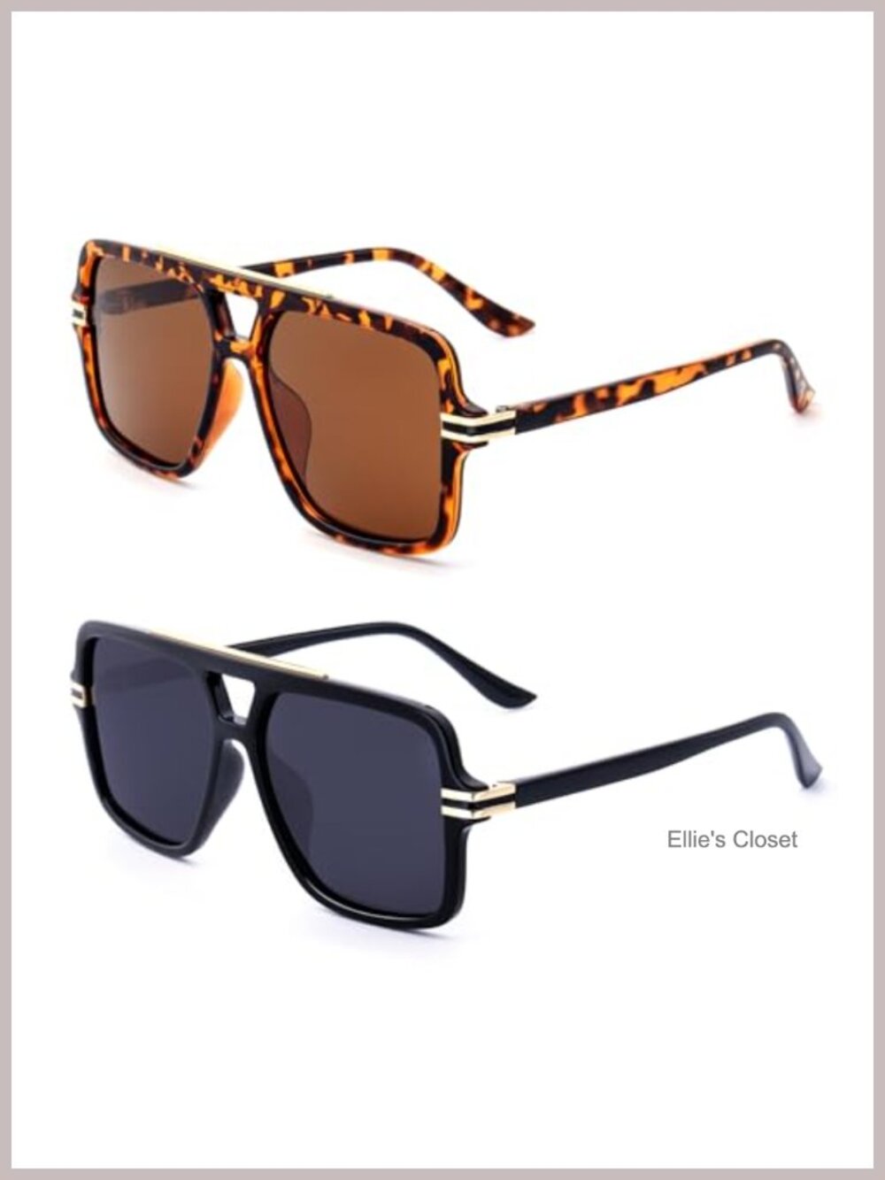 Polarized Oversized Aviator Sunglasses UV400 Full Frame Travel Retro